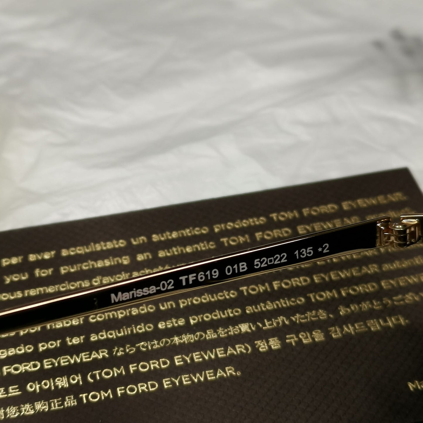 Tom Ford Sunglasses Marissa-02 Black Gold Blue Gradient Square FT0619 TF619 01B