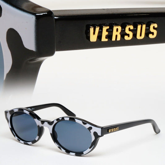 Versus Sunglasses 1996 by Gianni Versace Vintage Black White MOD E10 COL 852