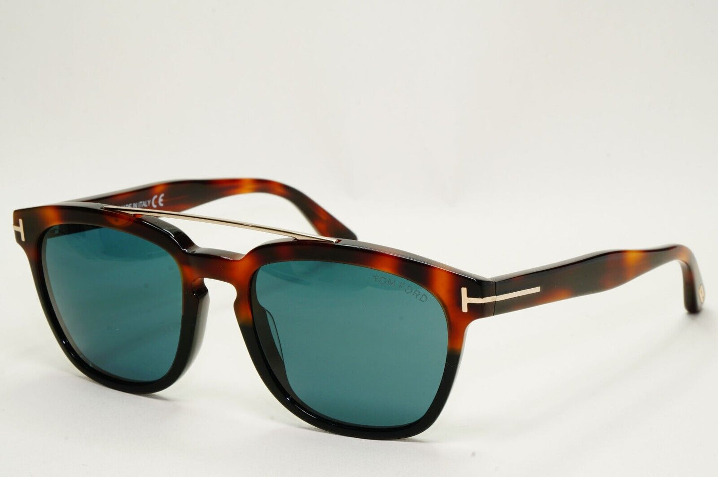 Tom Ford Sunglasses Holt Havana Brown Green Teal Bridge FT0516 TF 516 56N 54mm