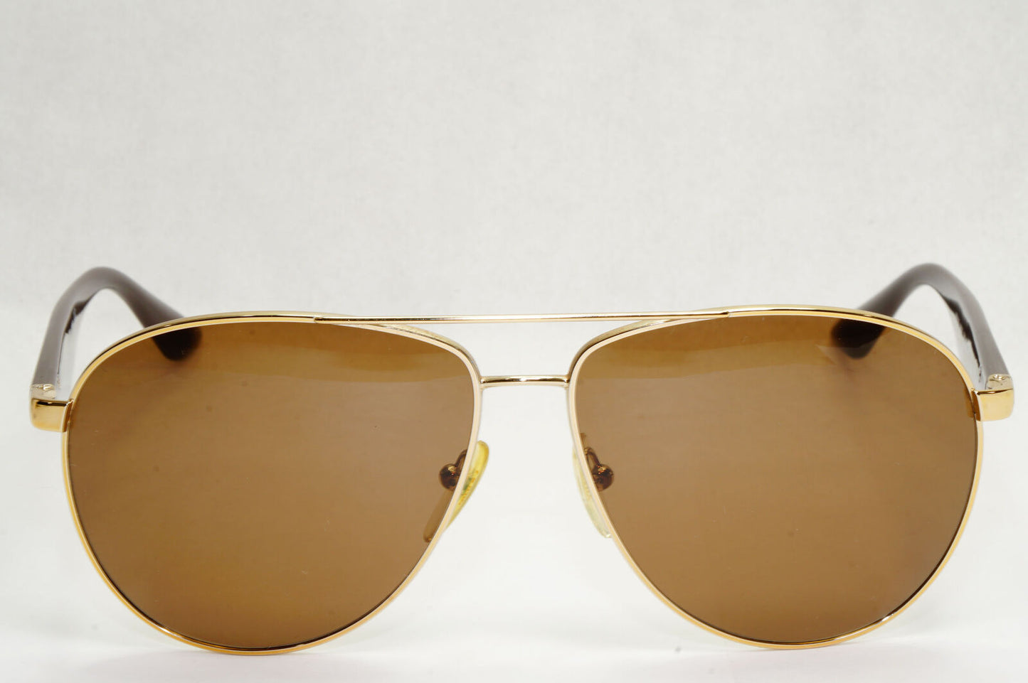 Prada Sunglasses Triangle Gold Brown Metal Pilot PR53QS SPR 53Q ZVN-1X1 130124