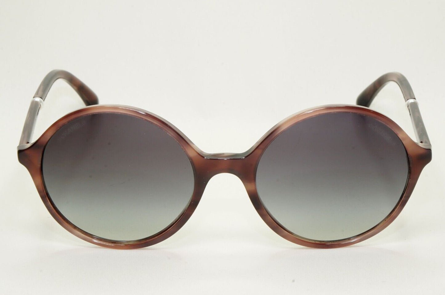 Chanel Sunglasses Pearl Brown Tortoiseshell Grey Gradient Round 5391-H c.1641/S6