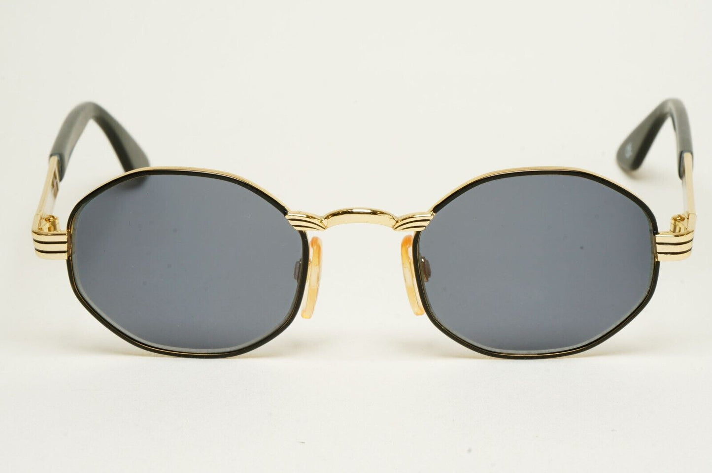 Versus Sunglasses 1996 by Gianni Versace Vintage Gold Hexagon MOD F09 COL 39M