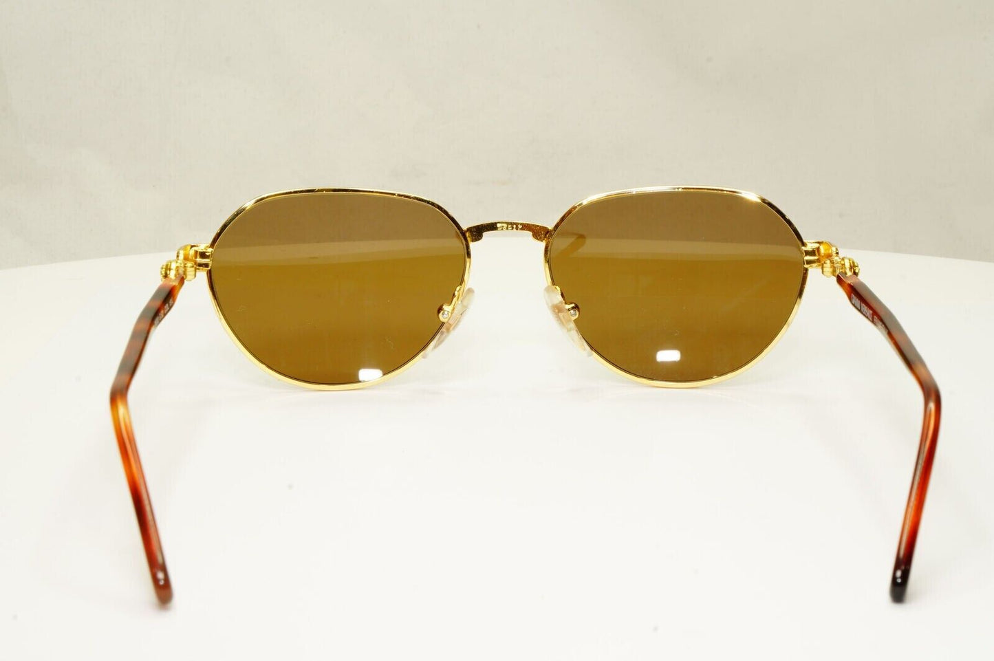 Gianni Versace 1995 Vintage Gold Medusa Unisex Brown Sunglasses MOD G52 COL 17L