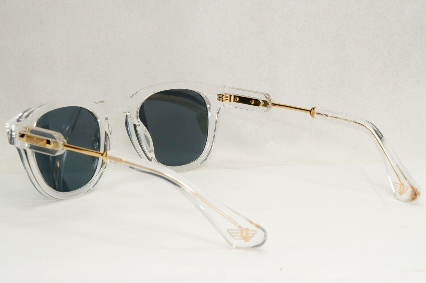 Police Sunglasses Transparent Blue Mirror Gold Thick SPL F70 Prince 1 COL 880D