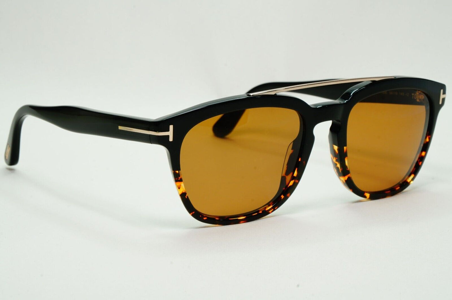 Tom Ford Sunglasses Holt Black Brown Havana Gold Bridge FT0516 TF 516 05E