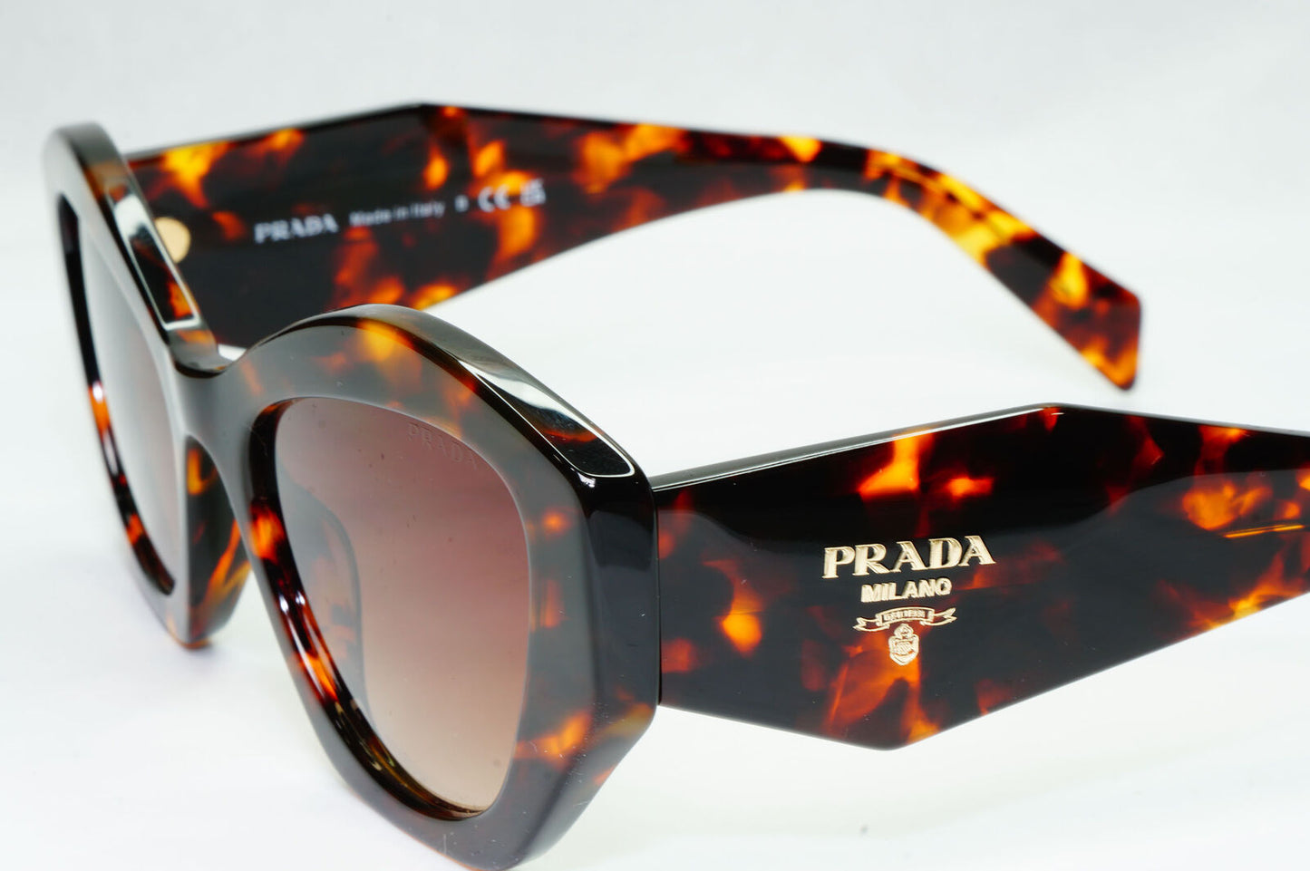 Prada Sunglasses Symbole Honey Havana Brown Gradient PR07YS SPR 07Y VAU-6S1
