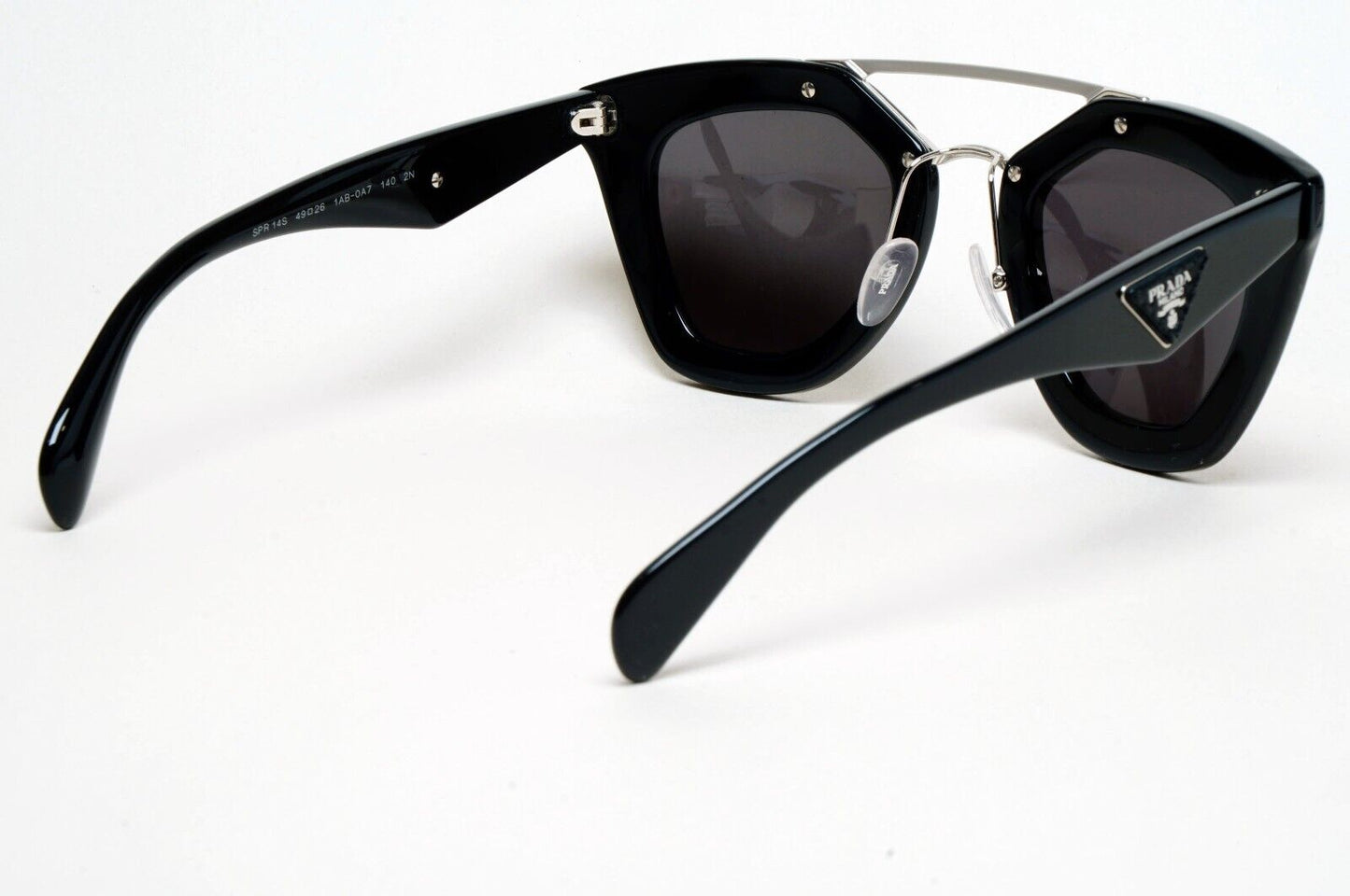 Prada Black Cinema Saffiano Leather Sunglasses PR14SS SPR 14S 1AB-0A7 151124