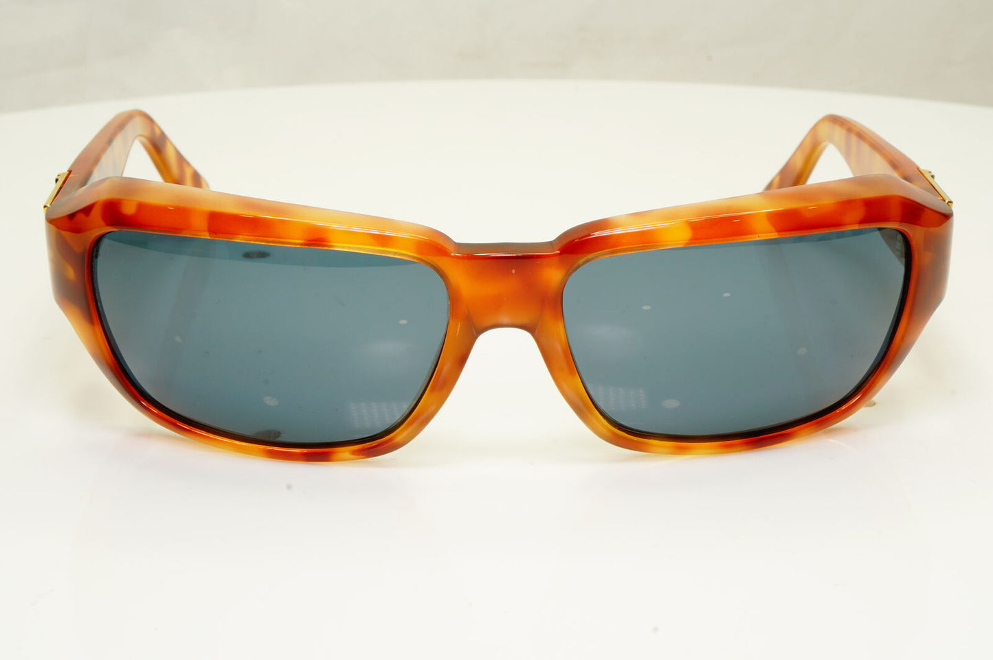 Gianni Versace 1996 Mens Vintage Brown Gold Medusa Sunglasses MOD 412/A COL 830