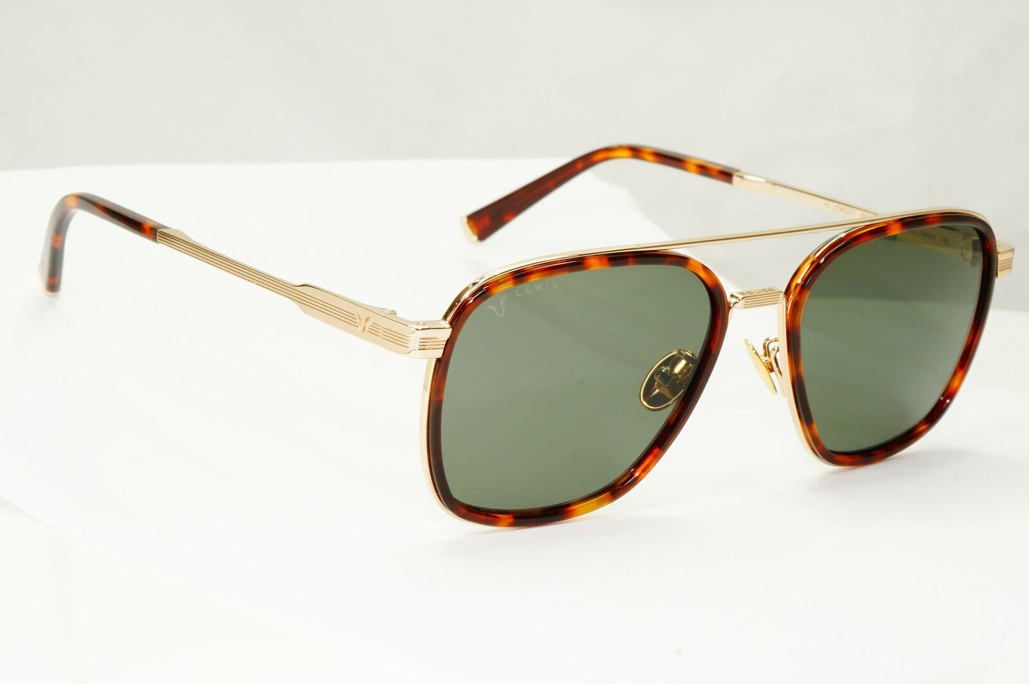 Police Lewis Hamilton F1 Sunglasses Green Brown Gold Square SPL C49 COL 09HW