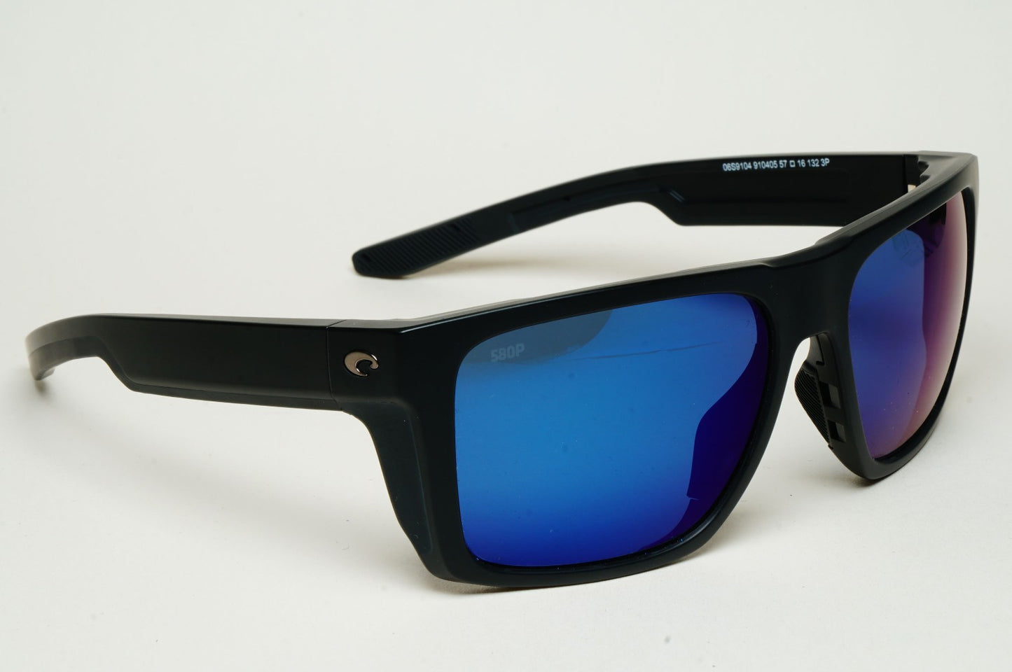 Costa Del Mar Sunglasses Lido Polarized Blue 580P Mirror Black 06S9104 04 57mm