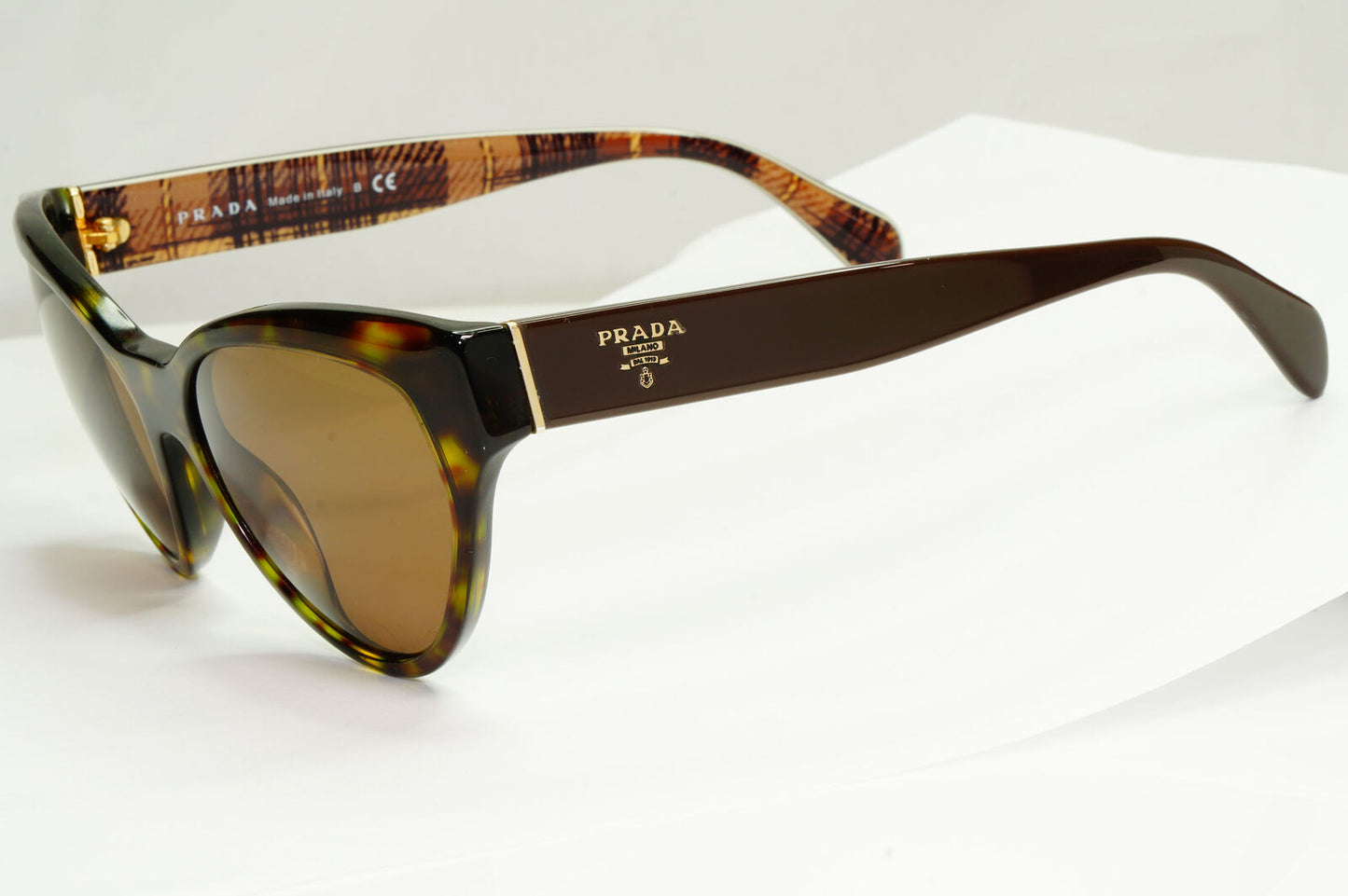 Prada 2015 Brown Sunglasses Square Tortoise Shell PR08SS SPR 08S 2AU-5J2 181022