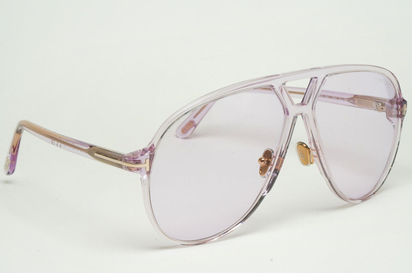 Tom Ford Sunglasses Bertrand Lilac Violet Oversized Pilot FT1061 TF 1061 78Y