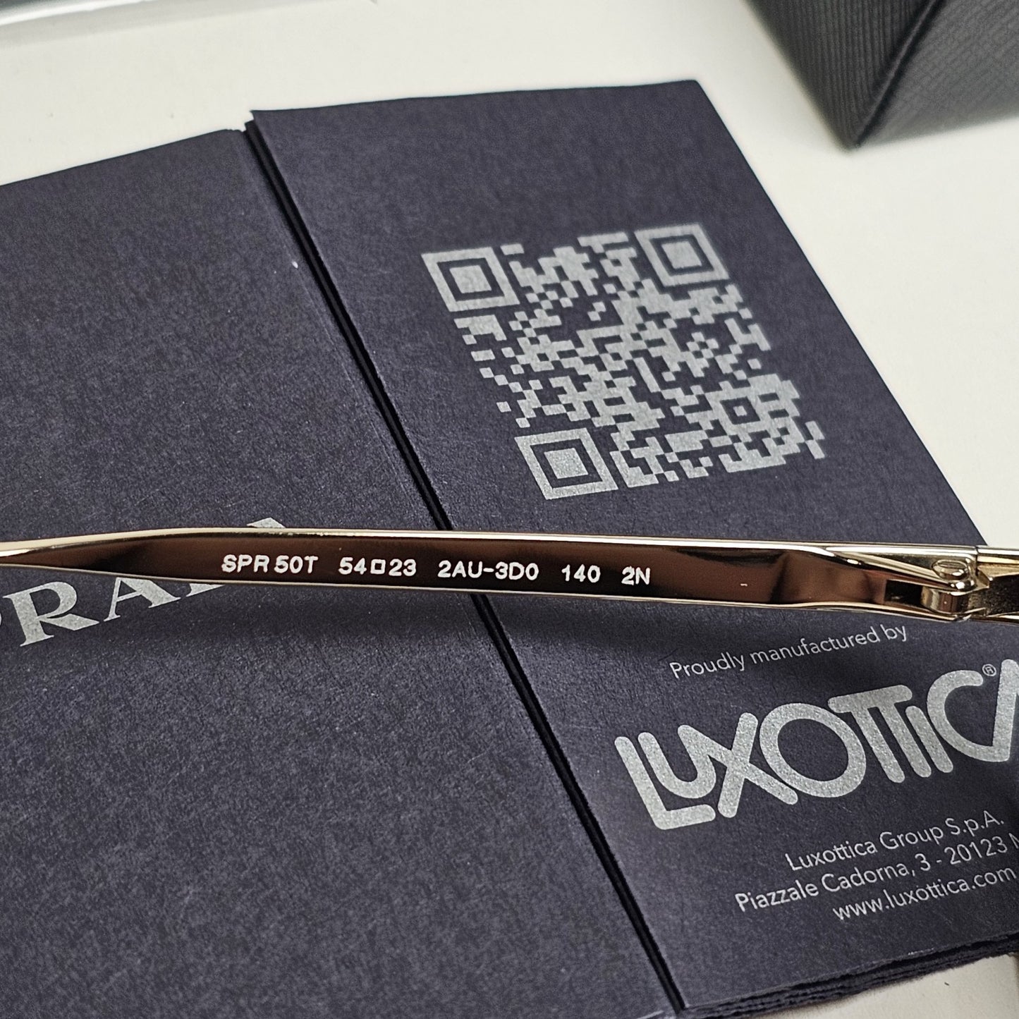 Prada Sunglasses Round Gold Brown Gradient PR50TS SPR 50T 2AU-3D0