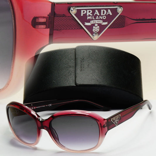 Prada Sunglasses 2011 Vintage Pale Red Triangle PR10MS SPR 10M ZYV-3M1 081124