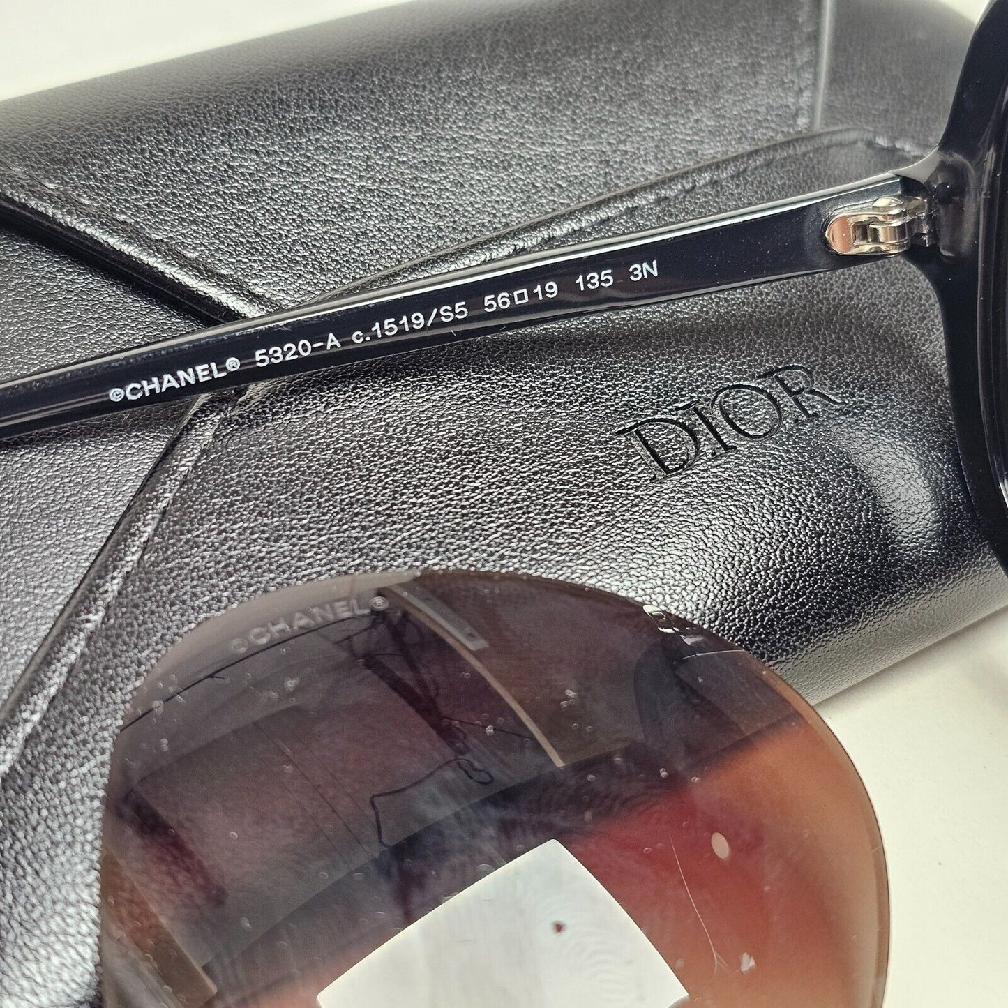 Chanel Sunglasses Black Square Large 5320-A c.1519/S5 56mm 241124