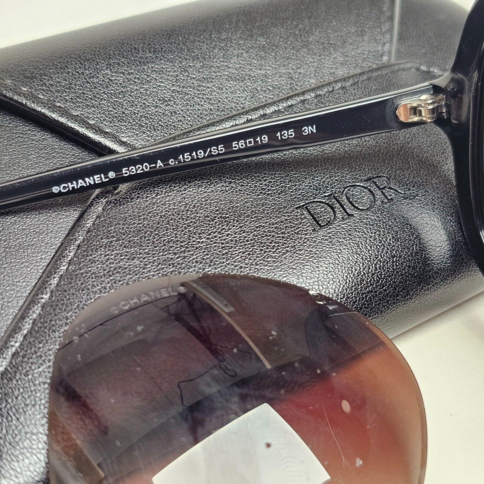 Chanel Sunglasses Black Square Large 5320-A c.1519/S5 56mm 241124