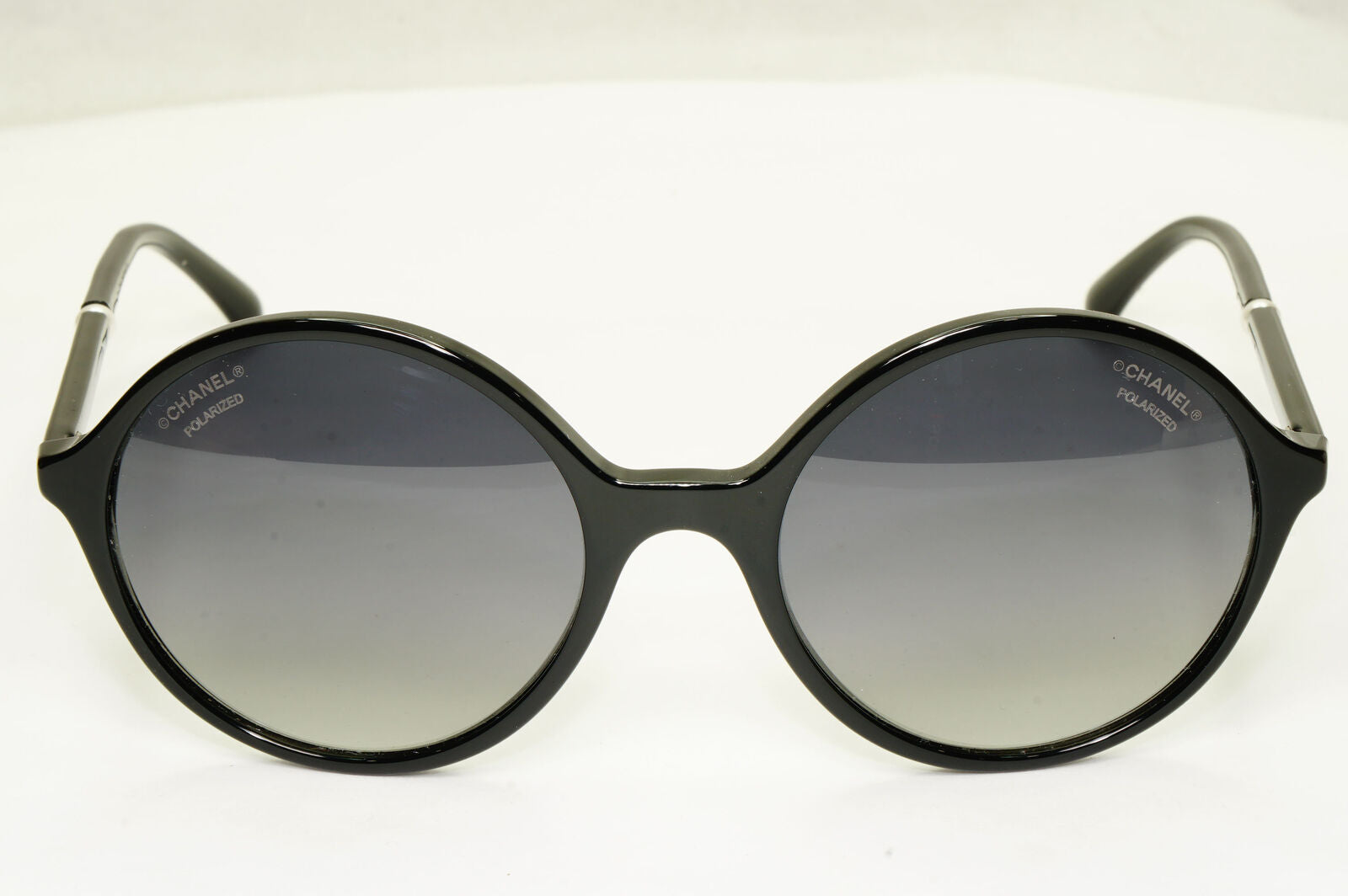 Chanel Pearl Polarized Sunglasses Black Round Gradient 5391-H c.501/S8 130523