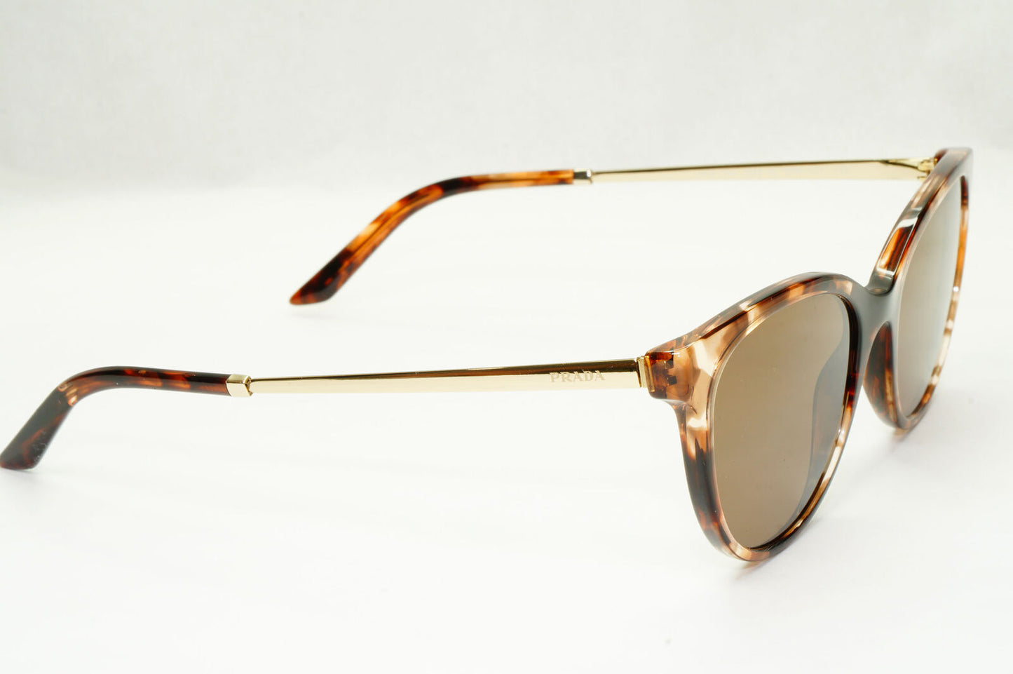 Prada Sunglasses Caramel Brown Tortoise Gold VPR 17W 07R-1O1 53mm