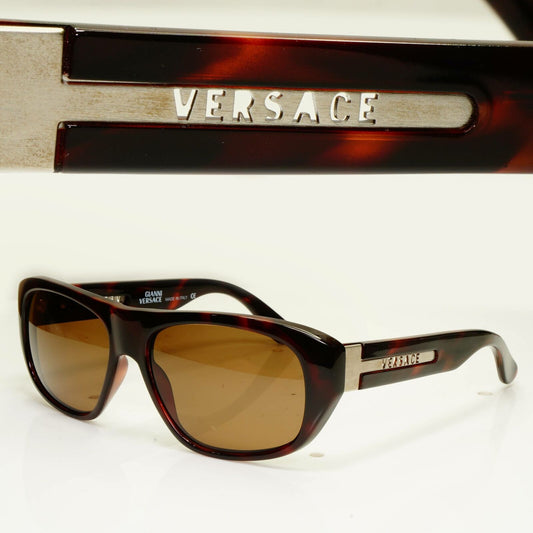 Gianni Versace 1996 Mens Vintage Brown Square Sunglasses GV MOD 464/B COL 900