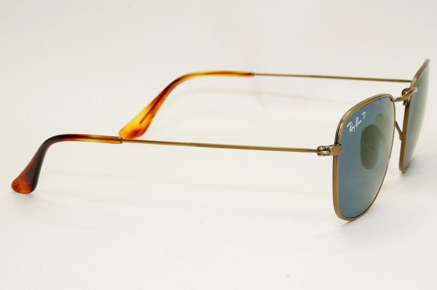 Ray-Ban Sunglasses Frank Titanium Polarised Bronze Blue RB 8157 9207/T0 48mm