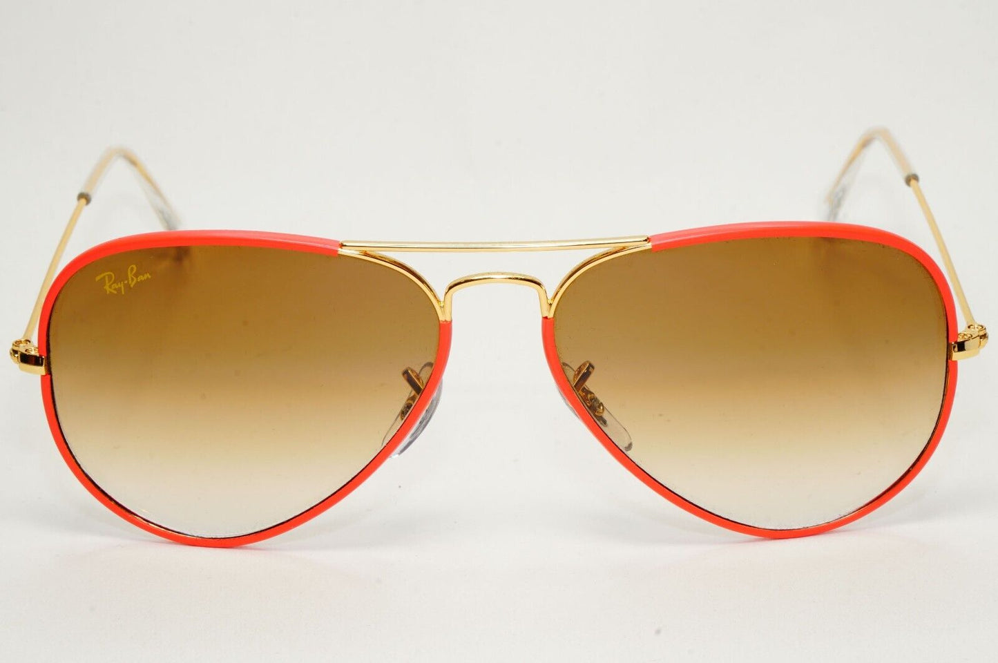 Ray-Ban Sunglasses Aviator Full Color Red Gold Brown RB 3025-J-M 9196/51 58mm