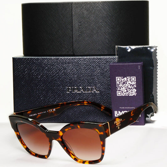 Prada Sunglasses Honey Brown Tortoiseshell Square PR17ZS SPR 17Z VAU-6S1 54mm