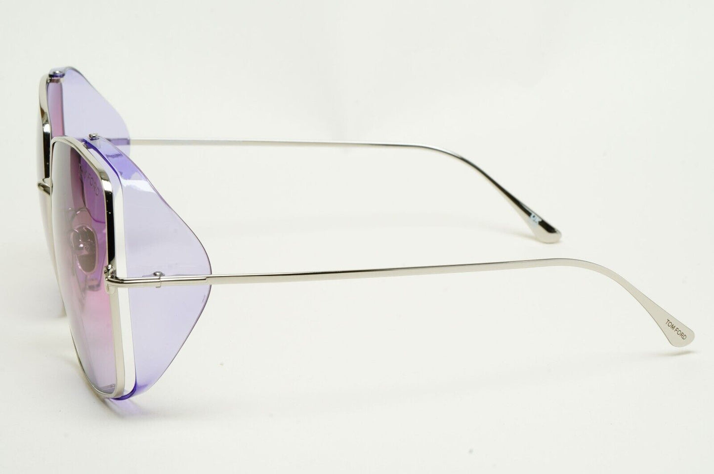 Tom Ford Sunglasses Toby-02 Pink Violet Silver Side Shields FT0901 TF 901 16Z