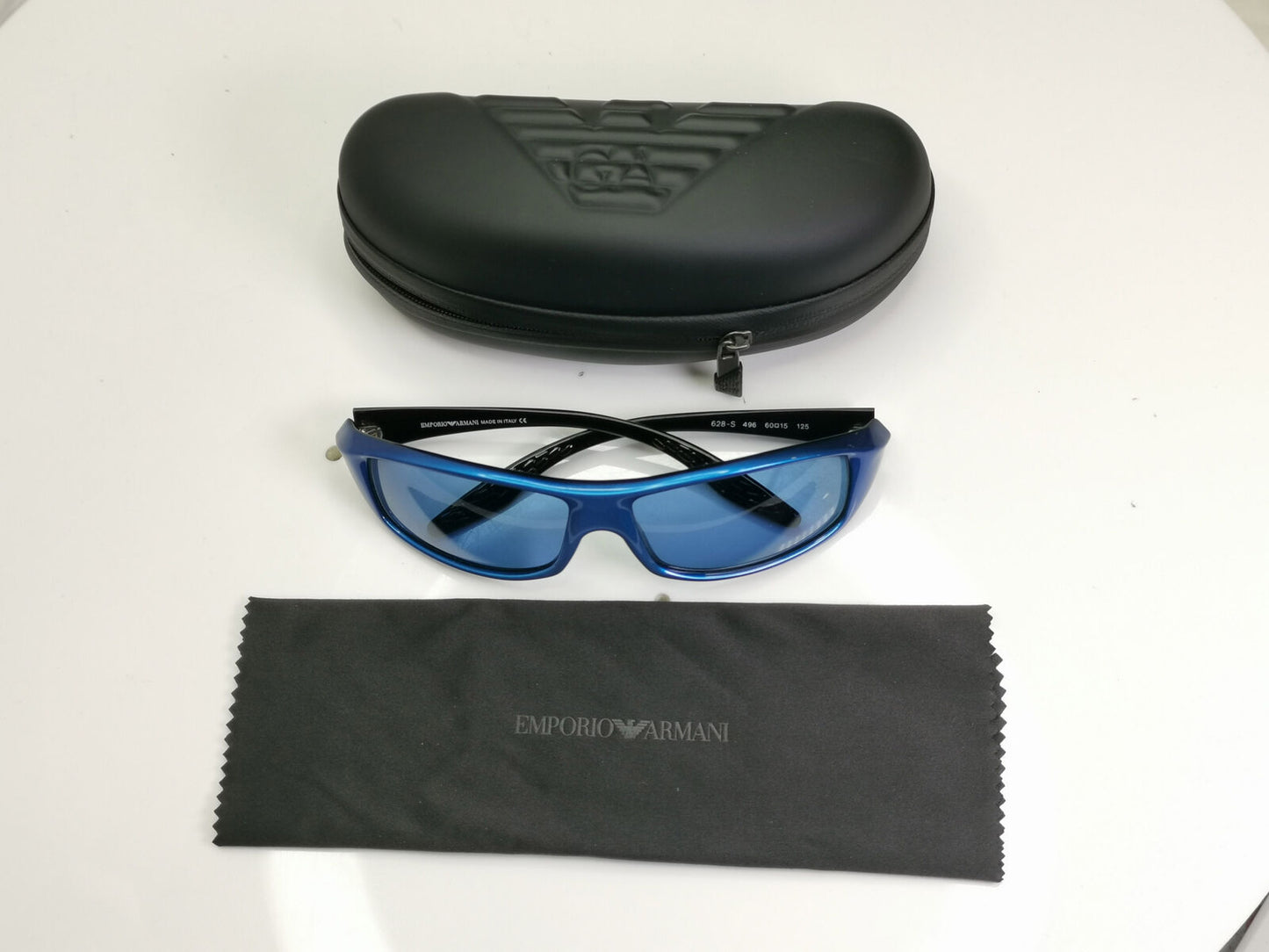 Authentic Emporio Armani Mens Womens Vintage Sunglasses Blue 628 496 34441