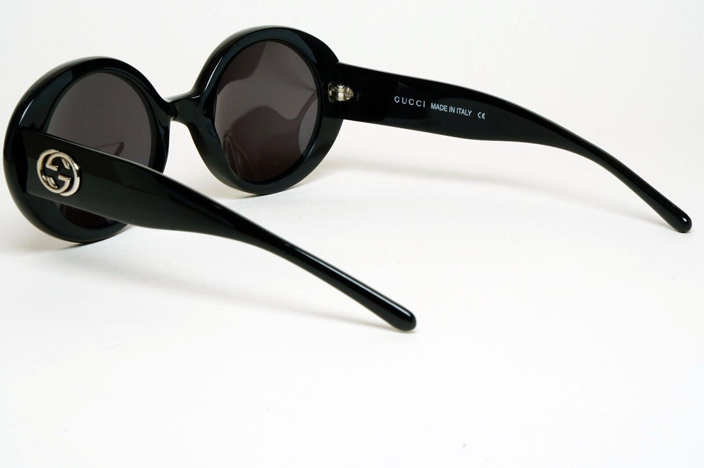 Gucci Sunglasses 1997 Vintage Black Oval Round Retro GG 2410/S 807 49mm 070125