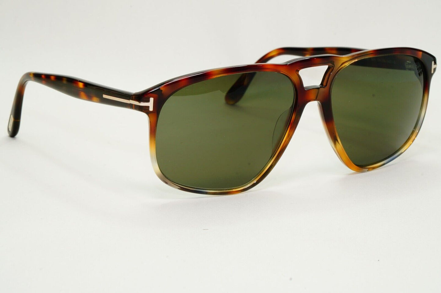 Tom Ford Sunglasses Pierre-02 Brown Tortoise Green Navigator FT1000 TF 1000 56N