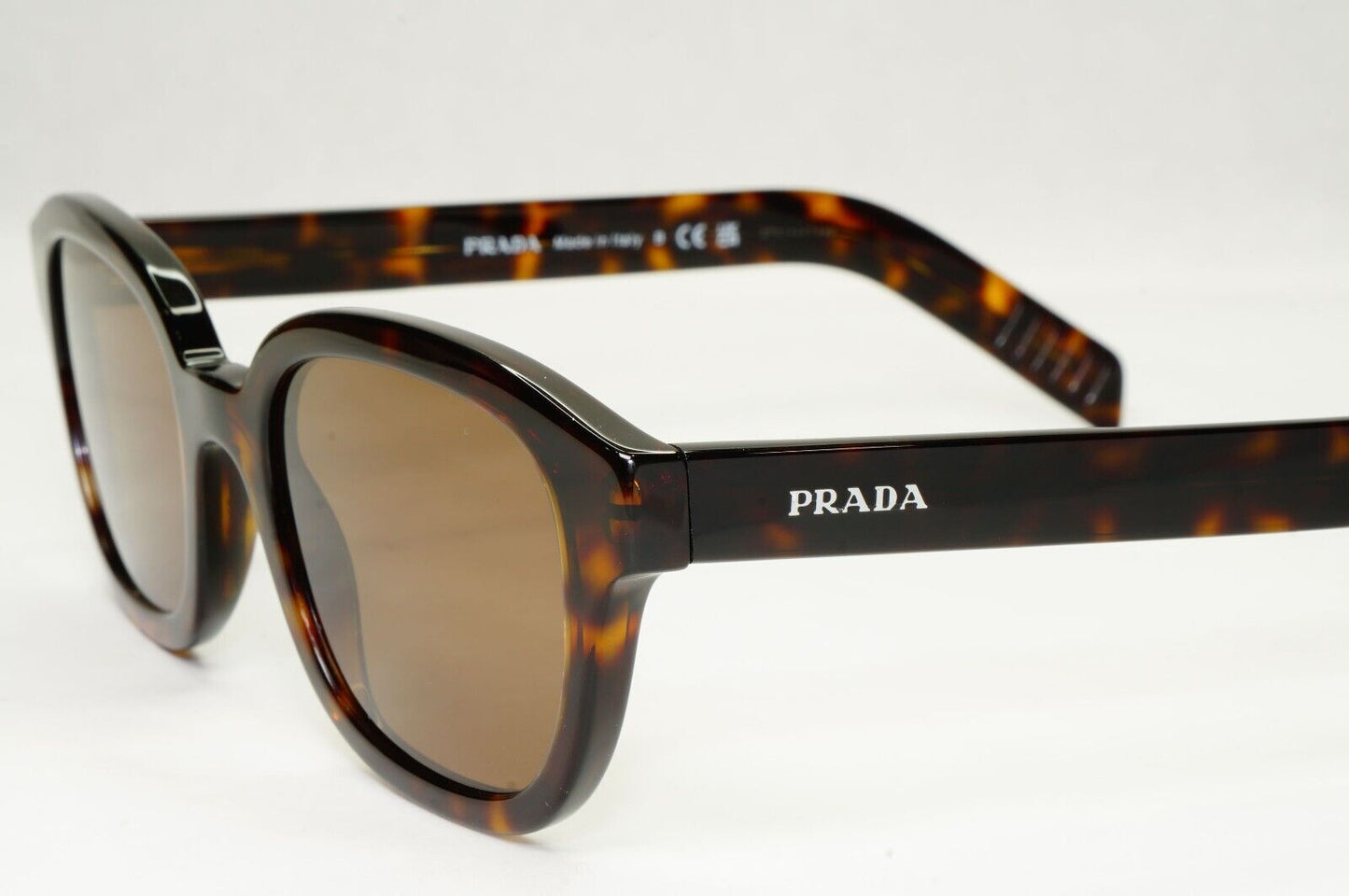 Prada Sunglasses Brown Tortoiseshell Thick Rims PR11WV VPR 11W 2AU-1O1 50mm
