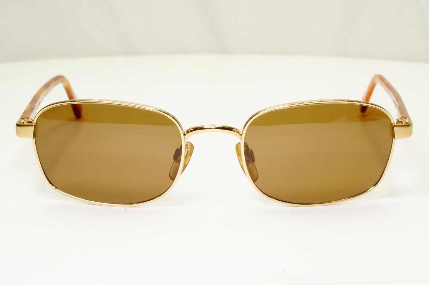 Emporio Armani 1997 Vintage Sunglasses Mens Womens Gold Square 070-S 773