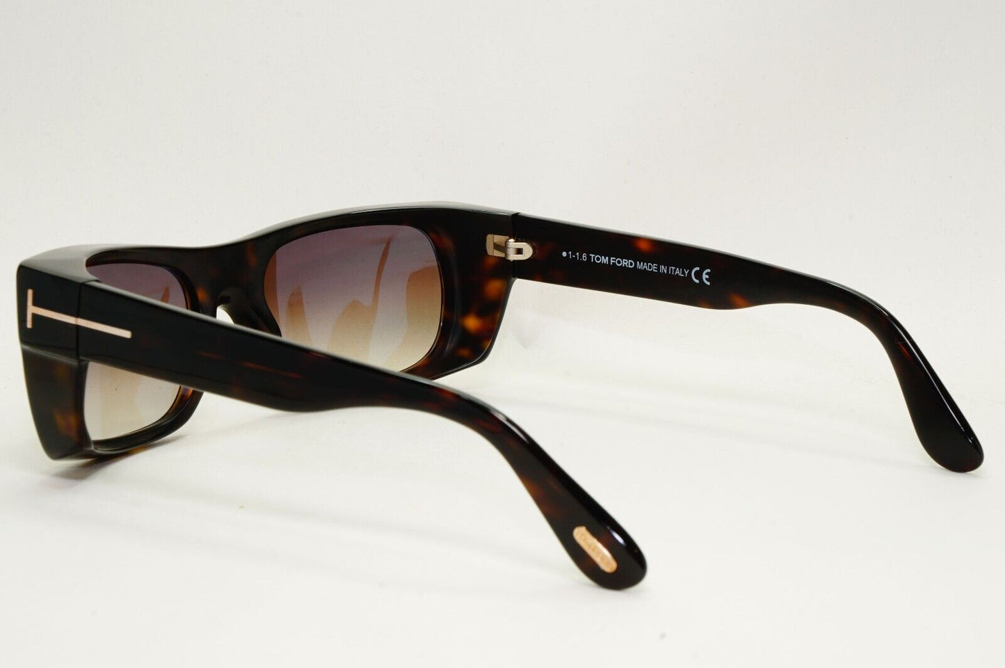 Tom Ford Sunglasses Toby Dark Brown Gradient Square Acetate FT0440 TF 440 52K