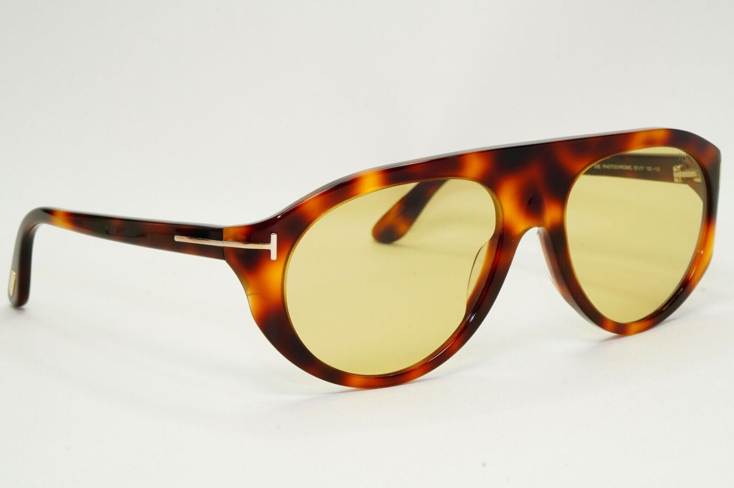 Tom Ford Sunglasses Rex-02 Photochromic Brown Yellow FT1001 TF 1001 53E 57mm