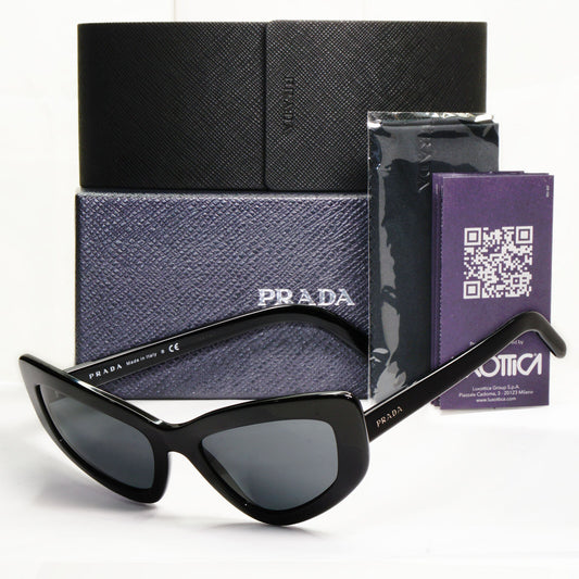 Prada Black Sunglasses Cat Eye Womens Fashion Runway PR11VS SPR 11V 1AB-5S0