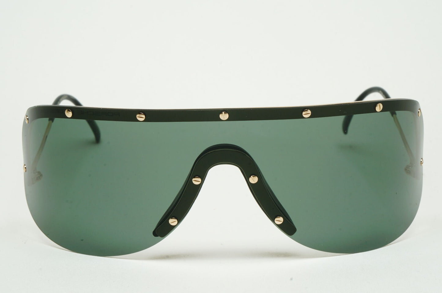 Porsche Design Sunglasses Titanium Green Gold P8000 Series Shield Visor P8479 A
