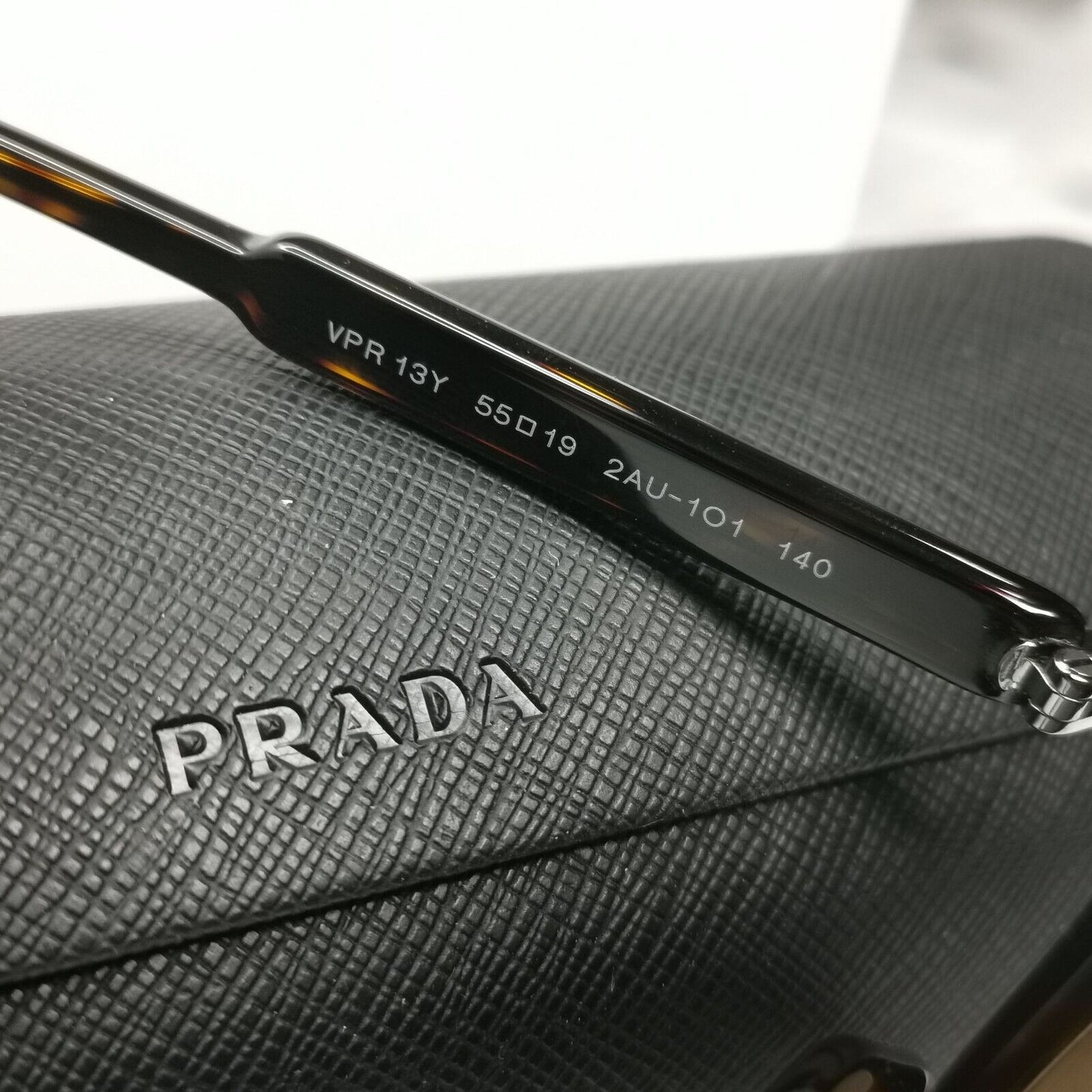 Prada Sunglasses Brown Havana Square Tortoiseshell VPR 13Y PR13YV 2AU-1O1 55mm