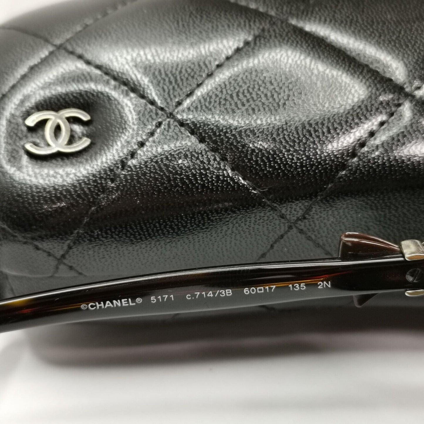 Chanel Sunglasses 2011 Bows Brown Tortoiseshell Square 5171 c.714/3B 021124