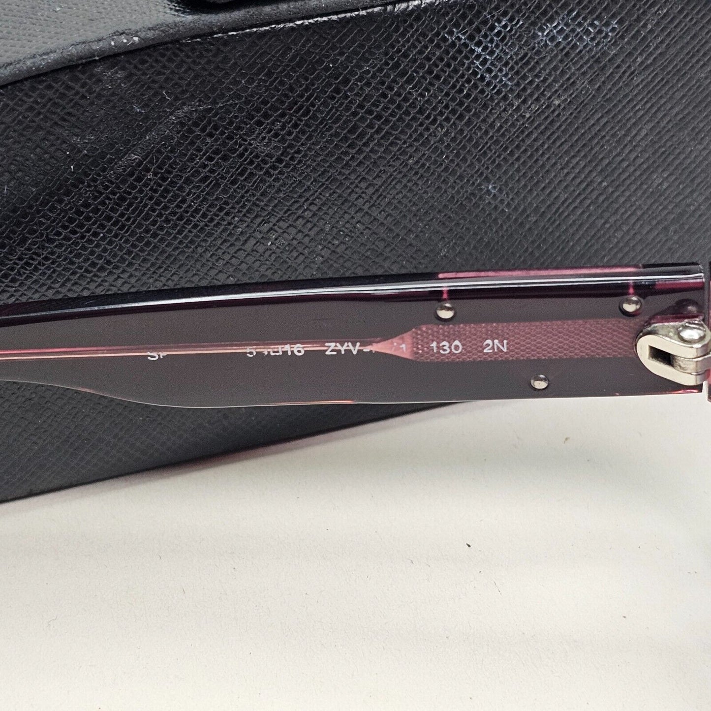 Prada Sunglasses 2011 Vintage Pale Red Triangle PR10MS SPR 10M ZYV-3M1 081124