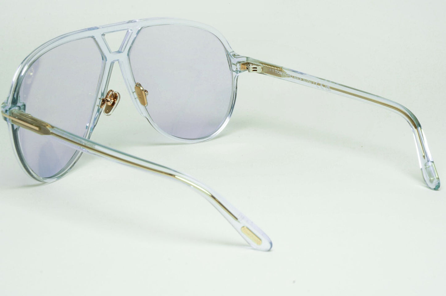 Tom Ford Sunglasses Bertrand Light Blue Oversized Pilot FT1061 TF 1061 84V