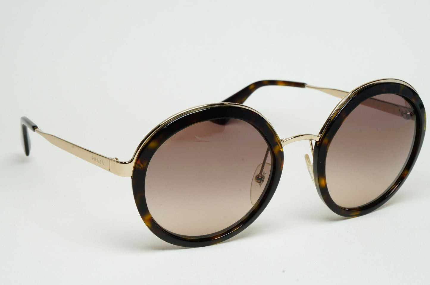 Prada Sunglasses Round Gold Brown Gradient PR50TS SPR 50T 2AU-3D0