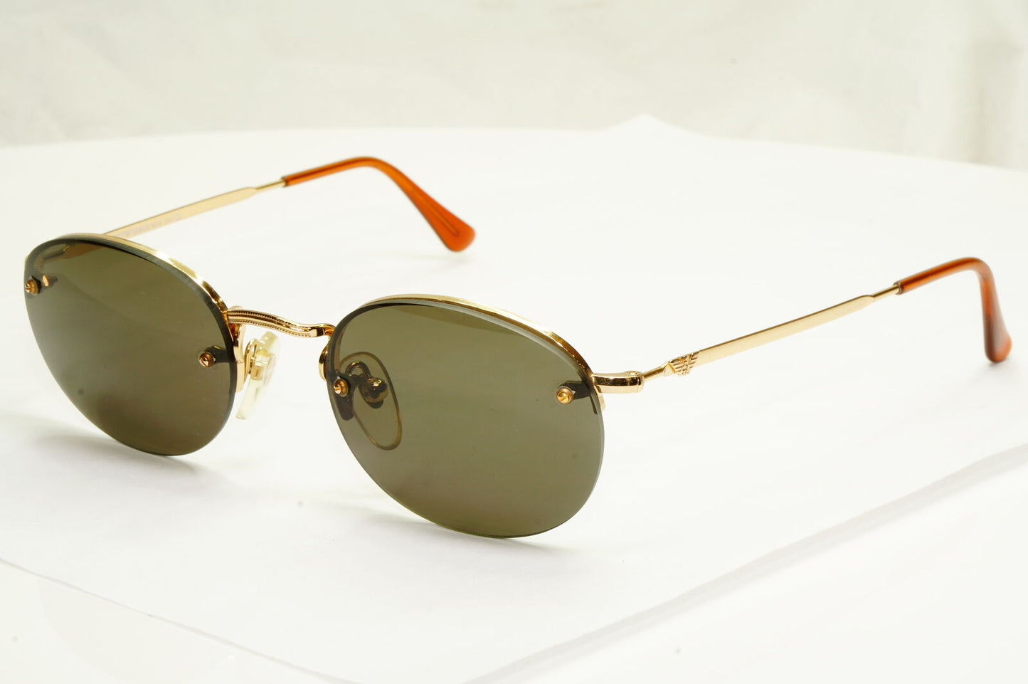 Emporio Armani 1997 Vintage Sunglasses Mens Womens Gold Eagle 043 743