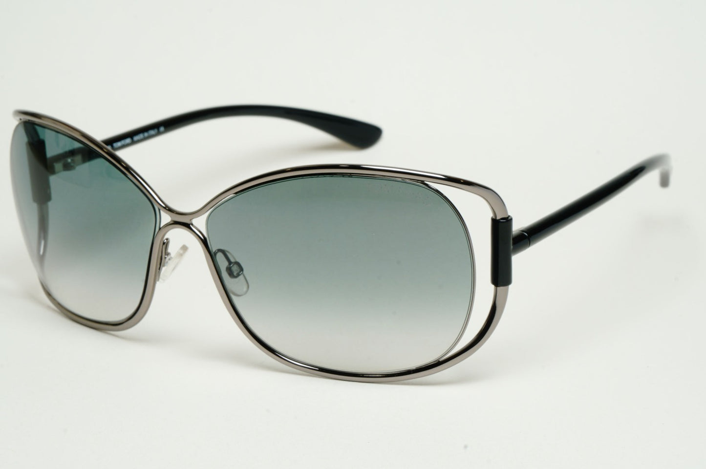 Tom Ford Sunglasses Eugenia Gunmetal Black Grey Gradient FT0156 TF 156 08B