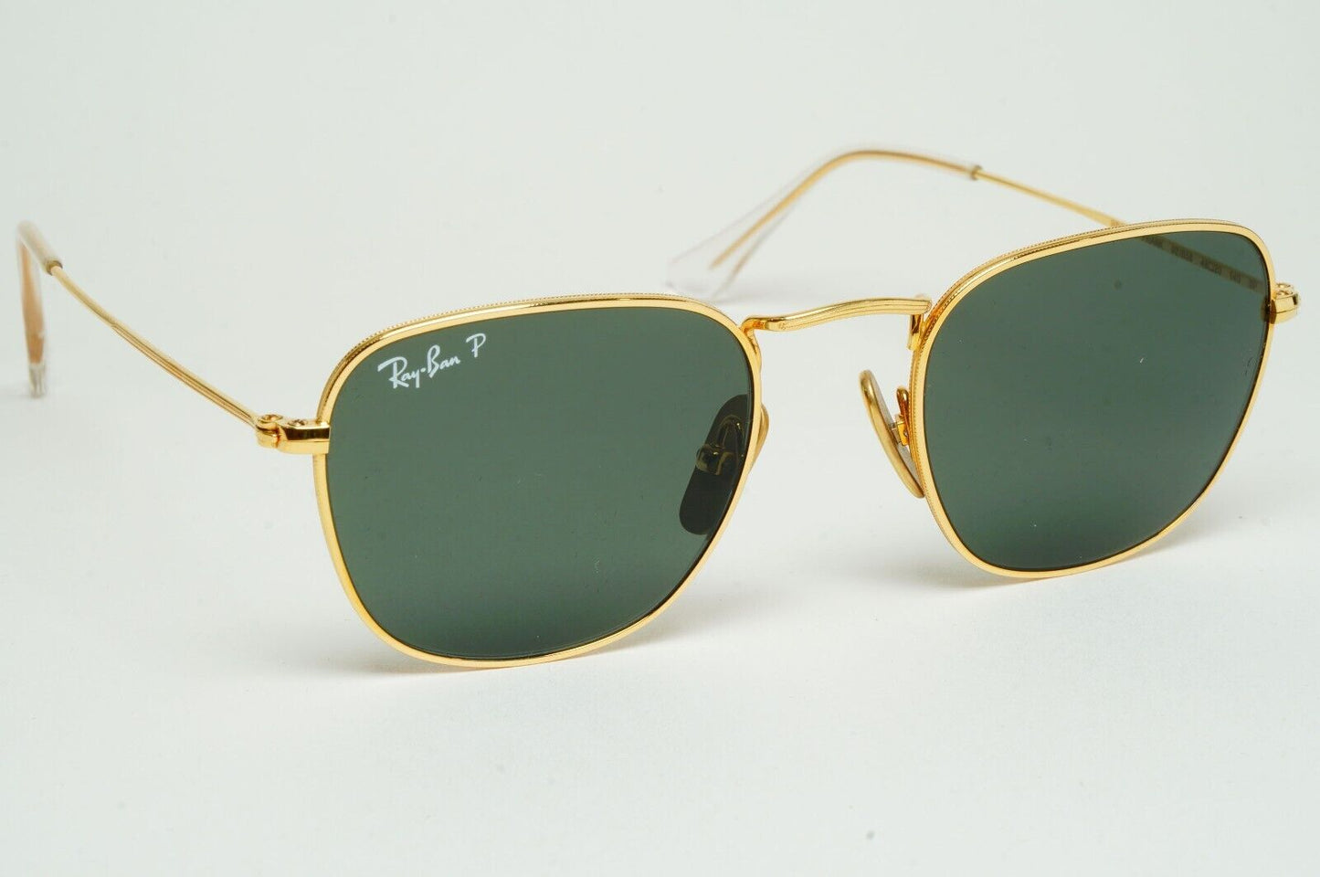 Ray-Ban Sunglasses Frank Titanium Polarized Gold Green RB 8157 9216/58 48mm