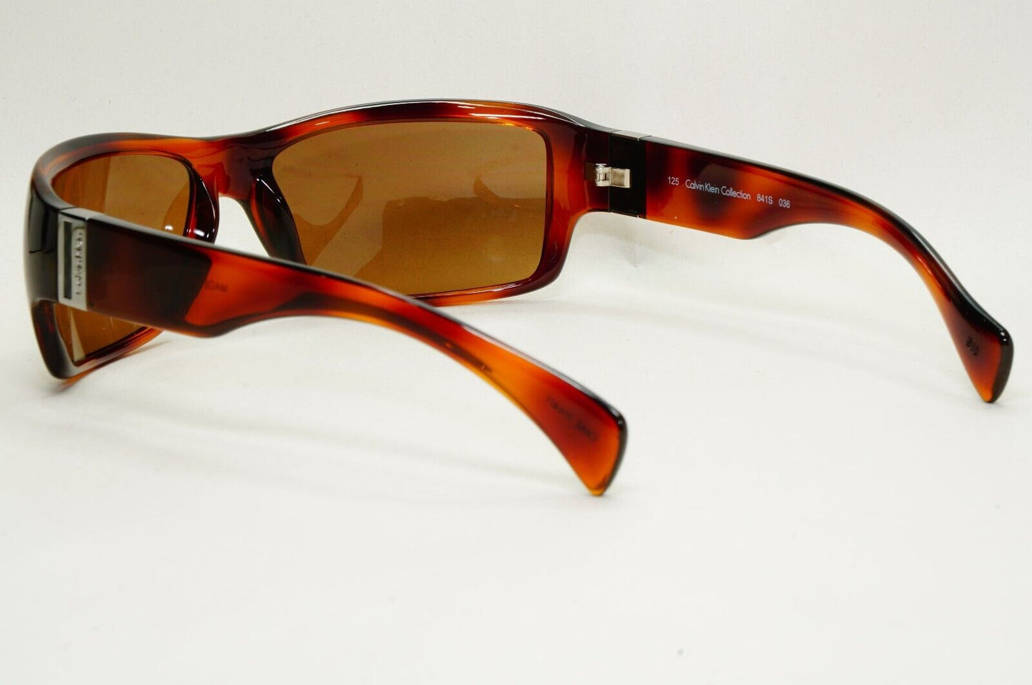 Calvin Klein Sunglasses 2005 Vintage Brown Tortoise Wrap 841S 036 121124