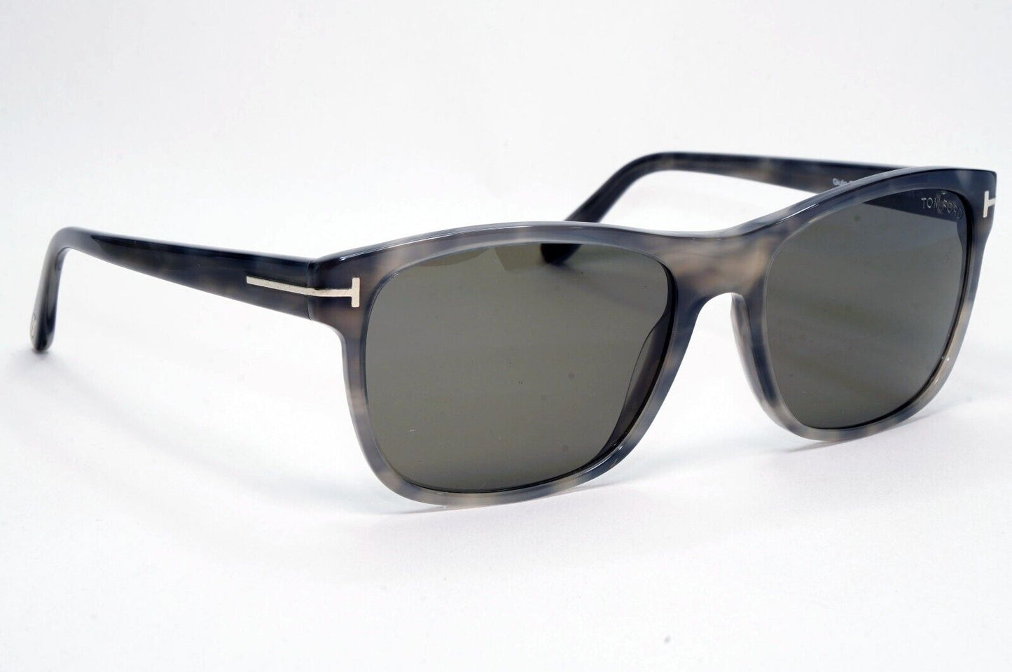 Tom Ford Sunglasses Giulio Grey Havana Green Square FT0698 TF 698 47N 59mm