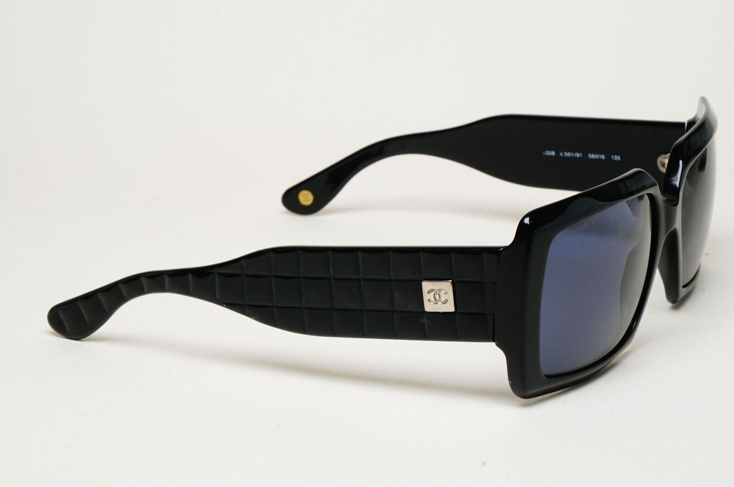 Chanel Sunglasses 2007 Vintage Square Quilted 5028 c.501/91 58mm 210125