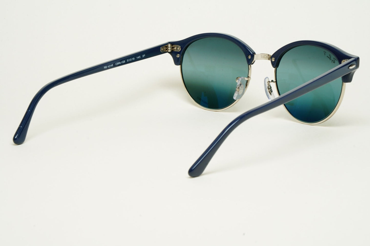 Ray-Ban Sunglasses Clubround Polarised Blue Chromance Mirror RB 3016 1366/G6