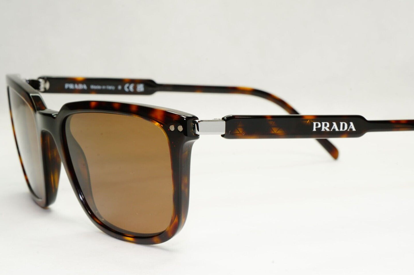 Prada Sunglasses Brown Havana Square Tortoiseshell VPR 13Y PR13YV 2AU-1O1 55mm