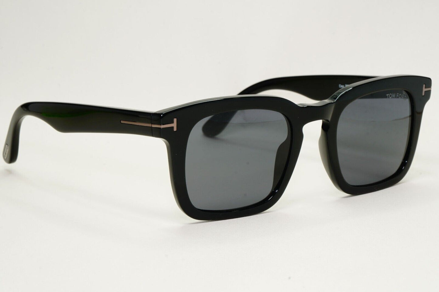 Tom Ford Sunglasses Dax Black Glossy Square Smoke FT0751-N TF 751-N 01A 50mm